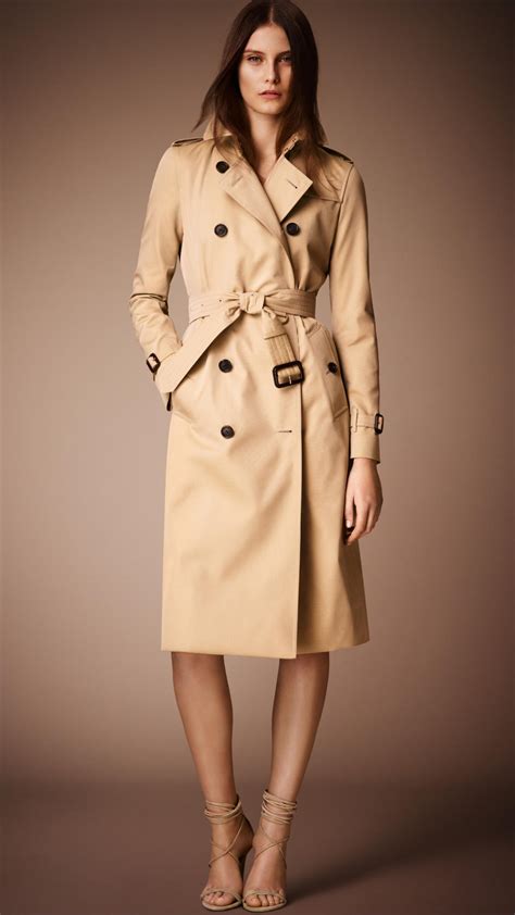 burberry long heritage trench coat|Burberry long trench coat women.